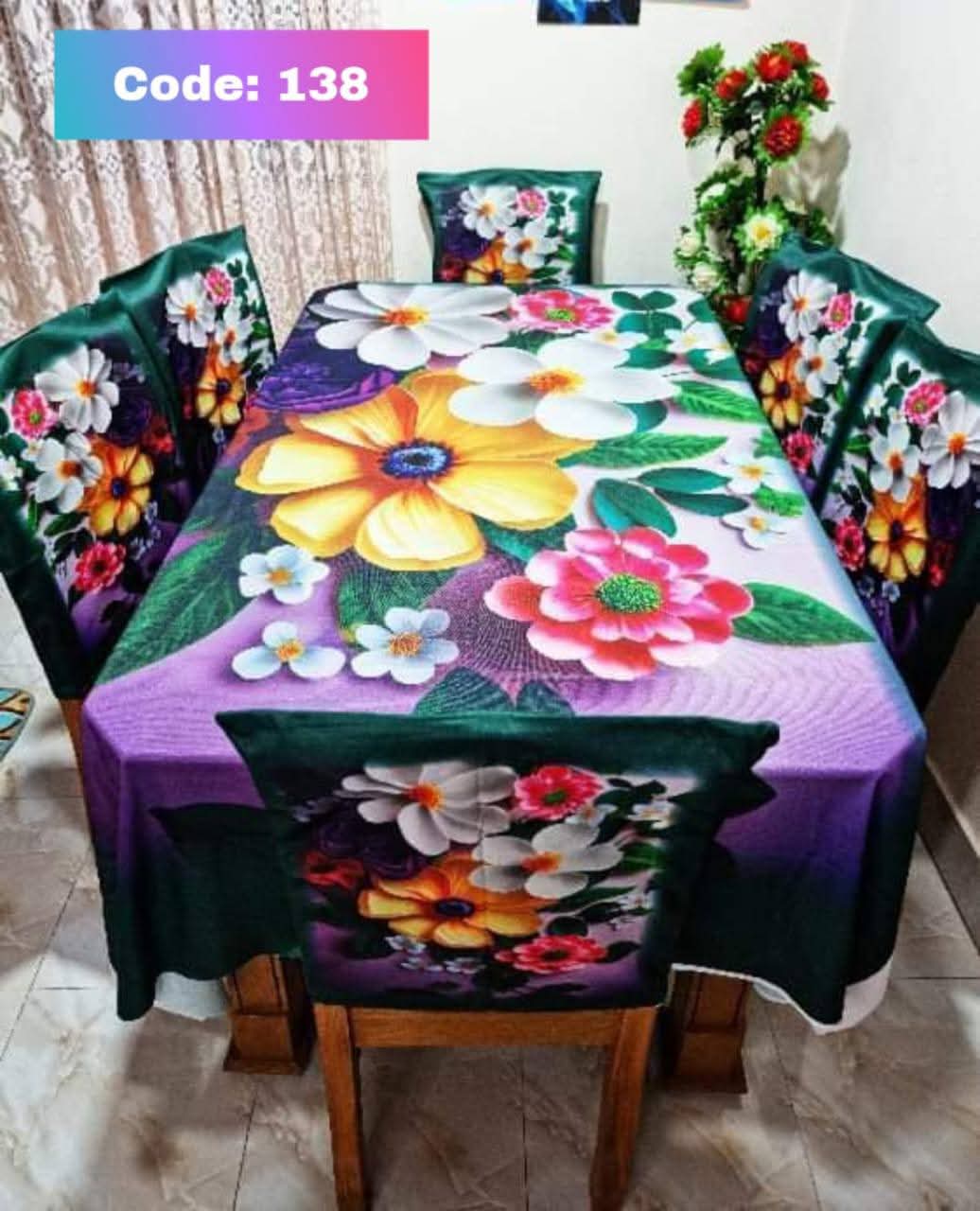 Original 3D Printed Dining Chair Table Cover code 138