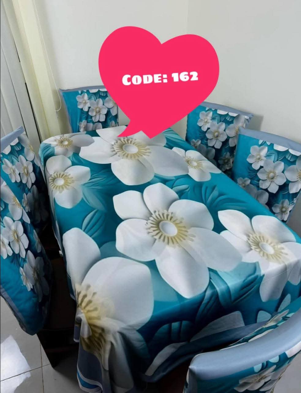 Original 3D Printed Dining Chair Table Cover code 162