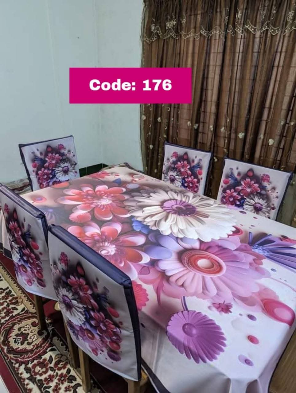 Original 3D Printed Dining Chair Table Cover code 176