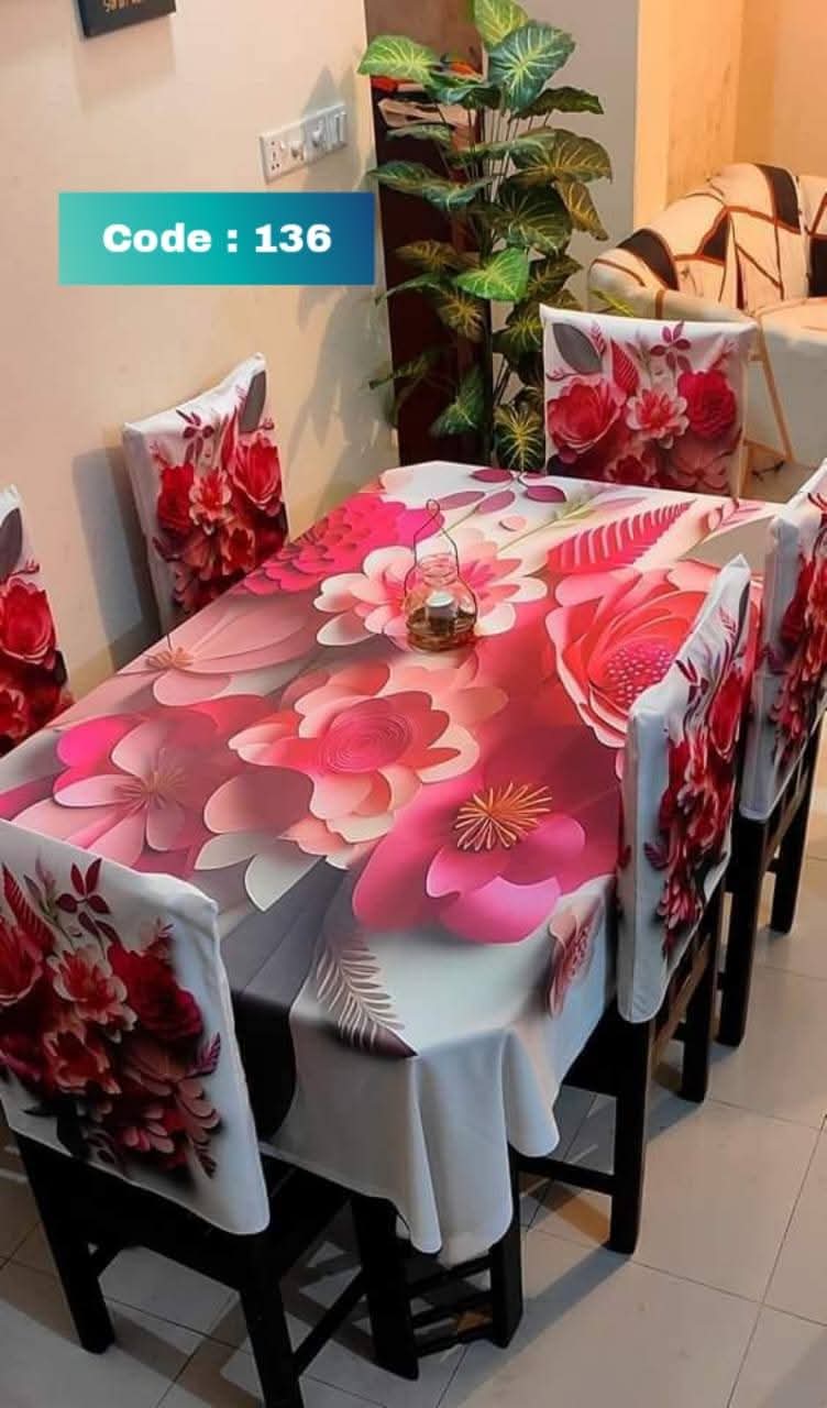 Original 3D Printed Dining Chair Table Cover code 136