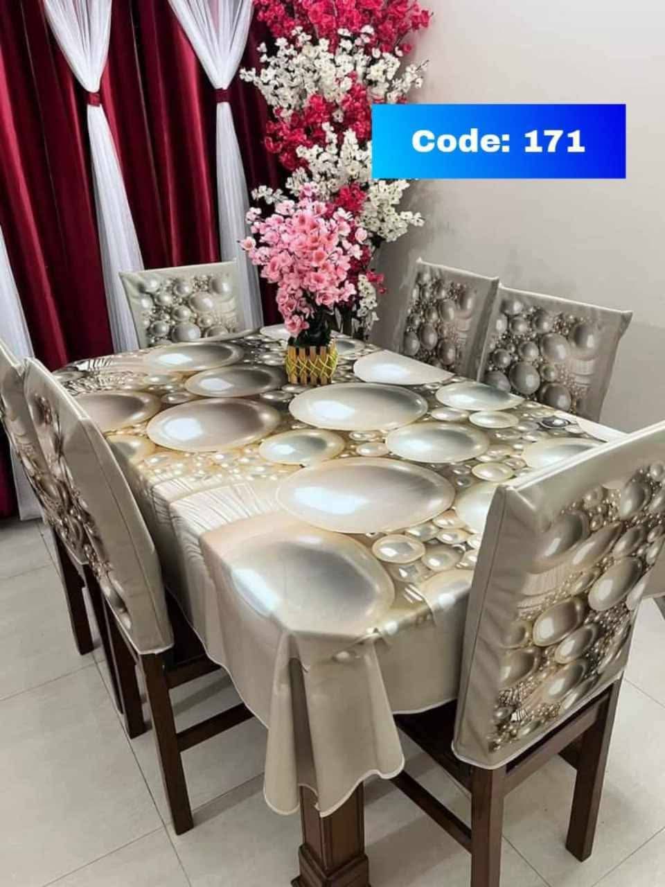 Original 3D Printed Dining Chair Table Cover code 171