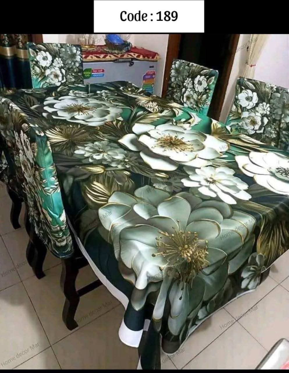 Original 3D Printed Dining Chair Table Cover code 189
