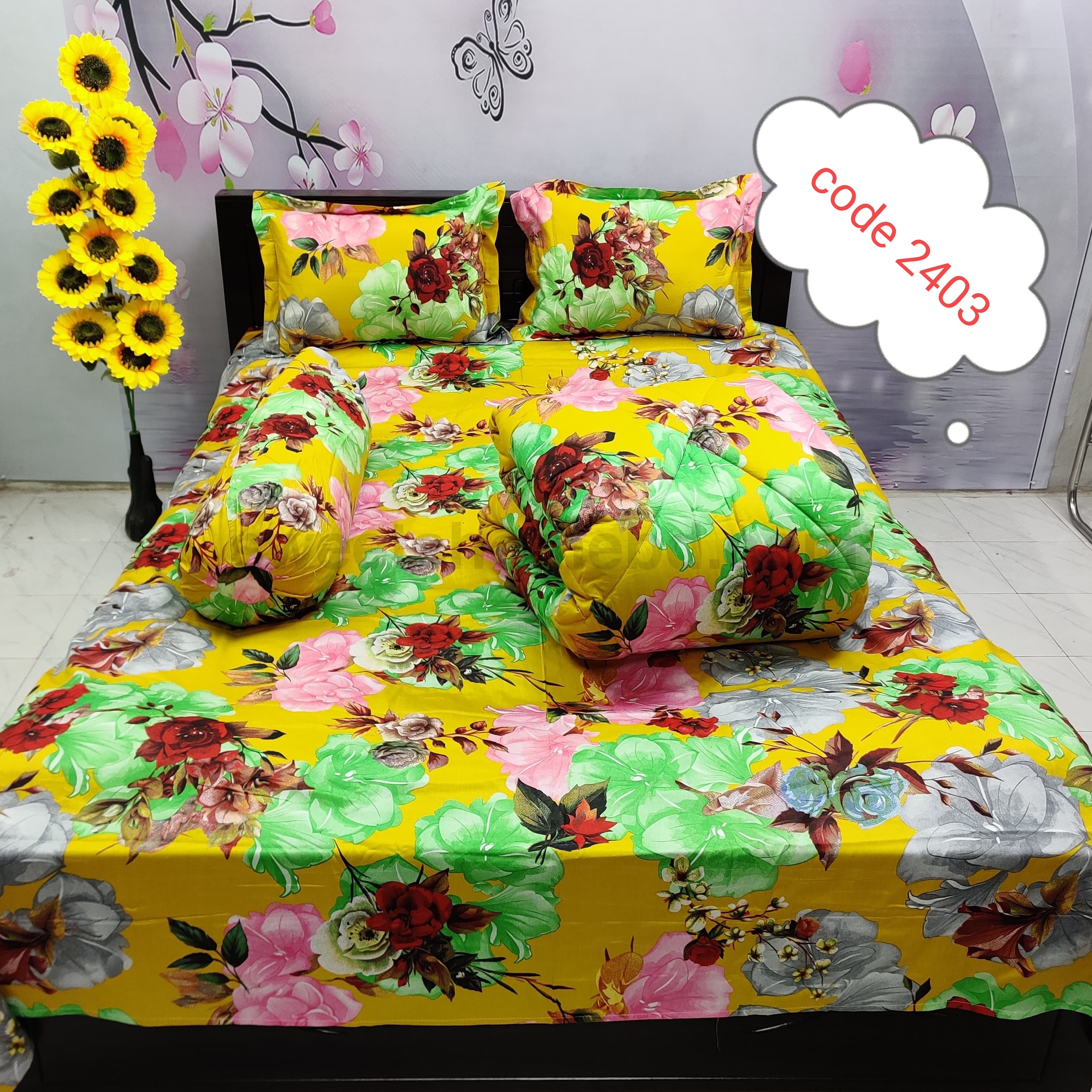 Premium quality 5 pcs comforter sets code 2403