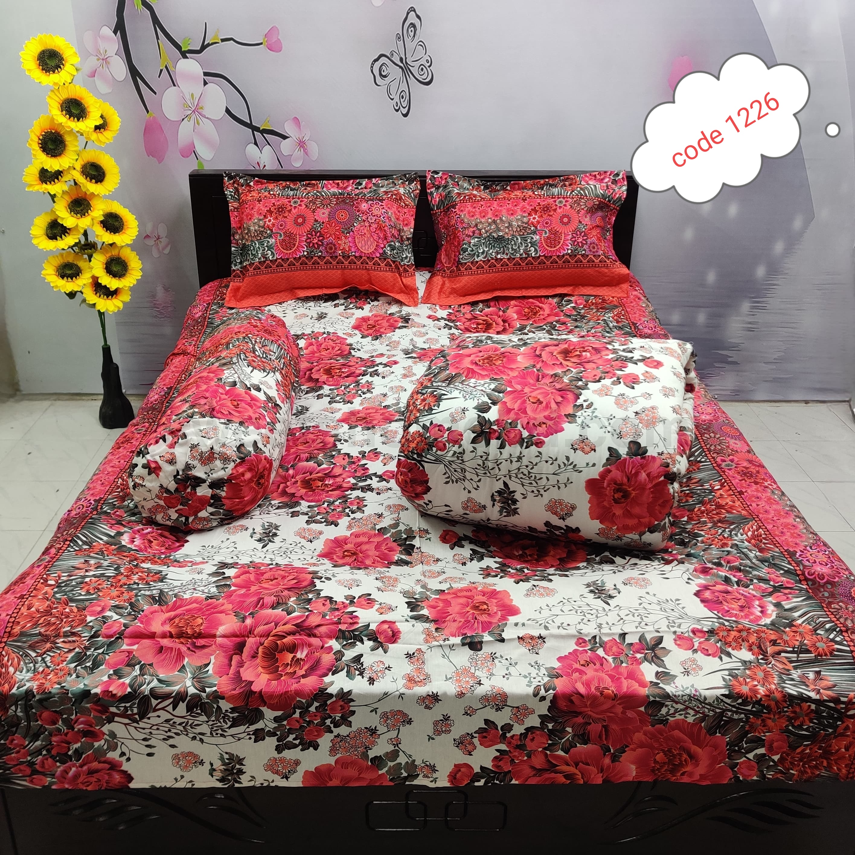 Premium quality 5 pcs comforter sets code 1226