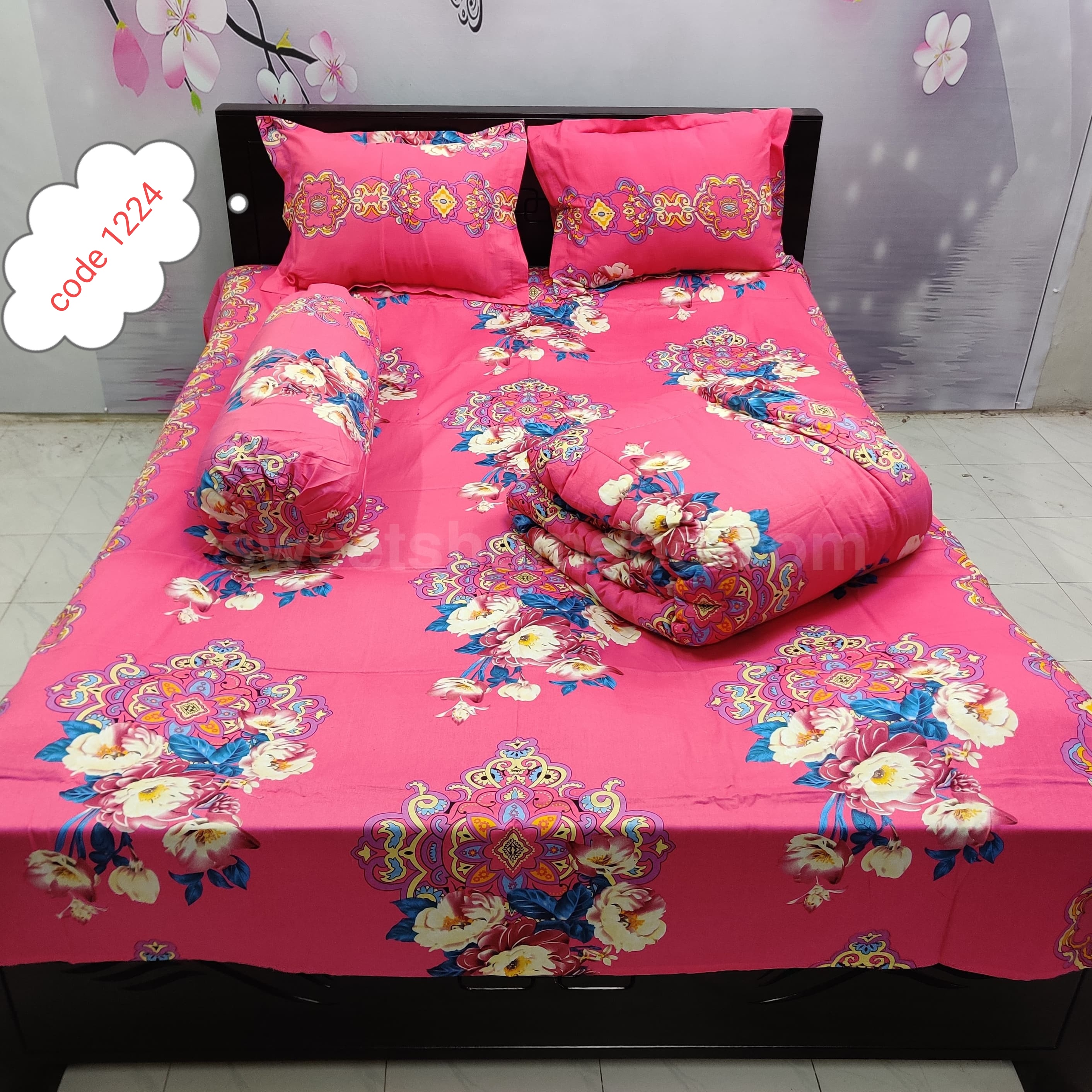 Premium quality 5 pcs comforter sets code 1224