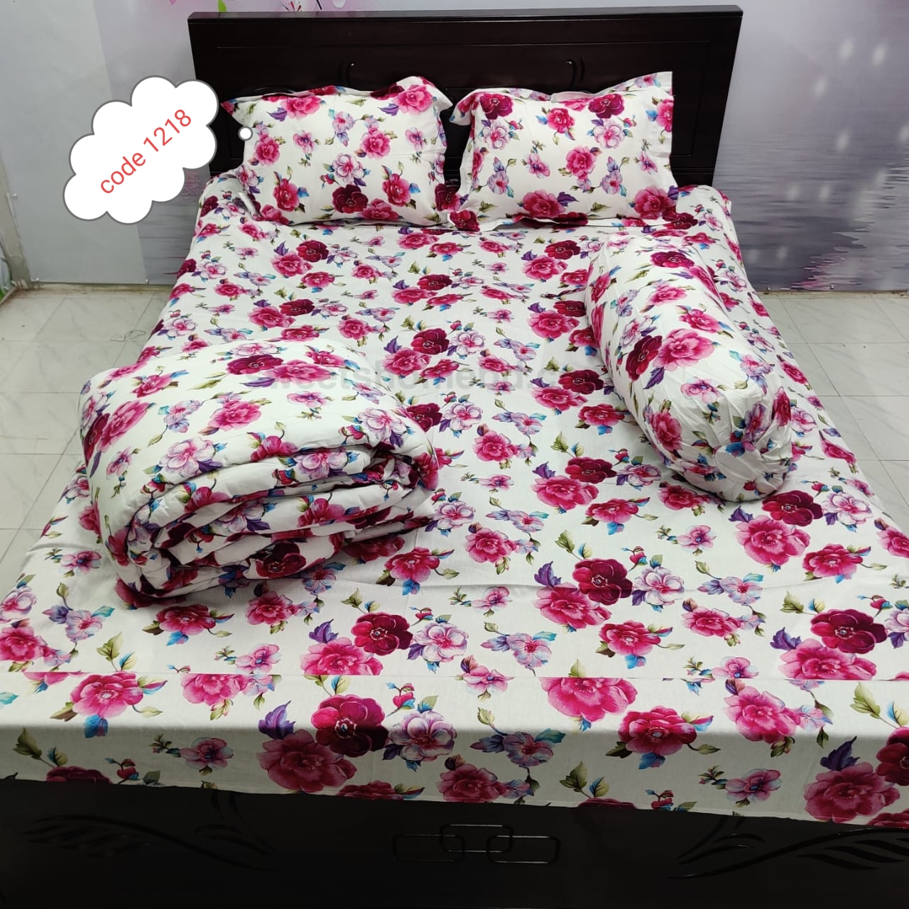 Premium quality 5 pcs comforter sets code 1218