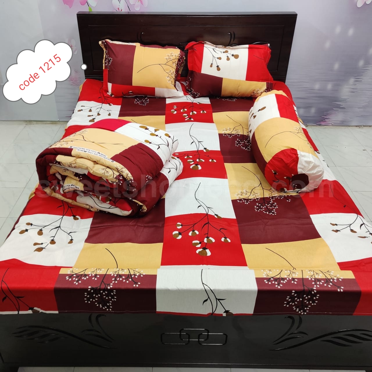 Premium quality 5 pcs comforter sets code 1215