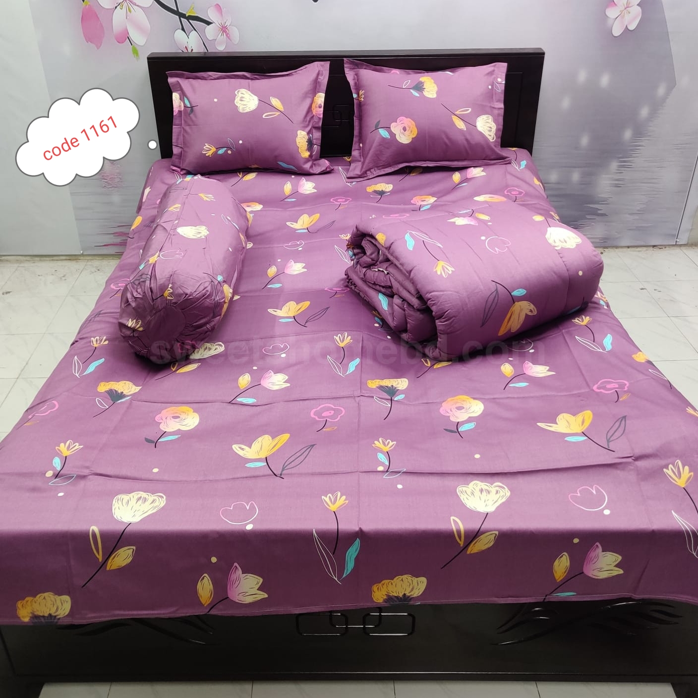 Premium quality 5 pcs comforter sets code 1161