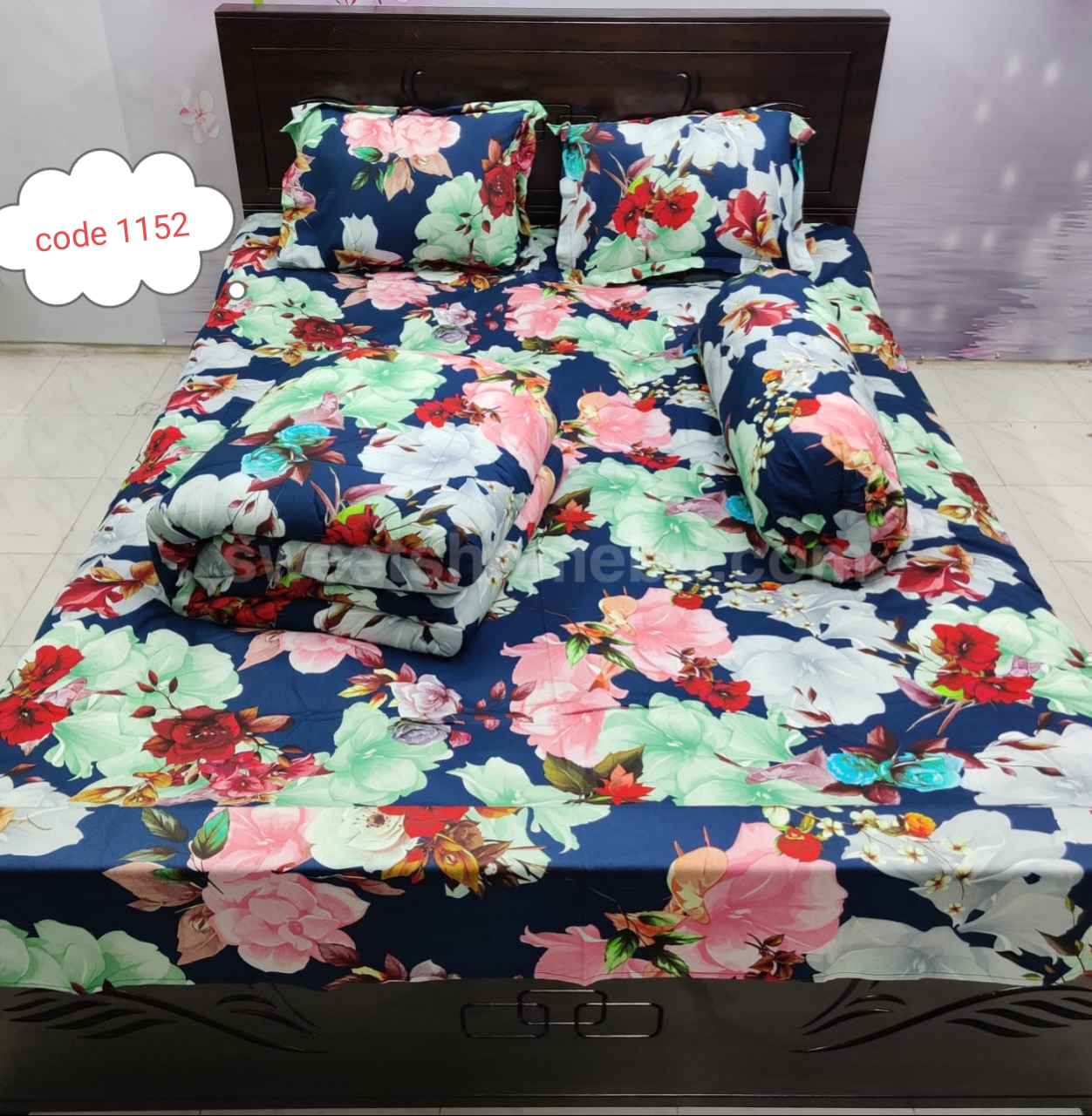 Premium quality 5 pcs comforter sets code 1152