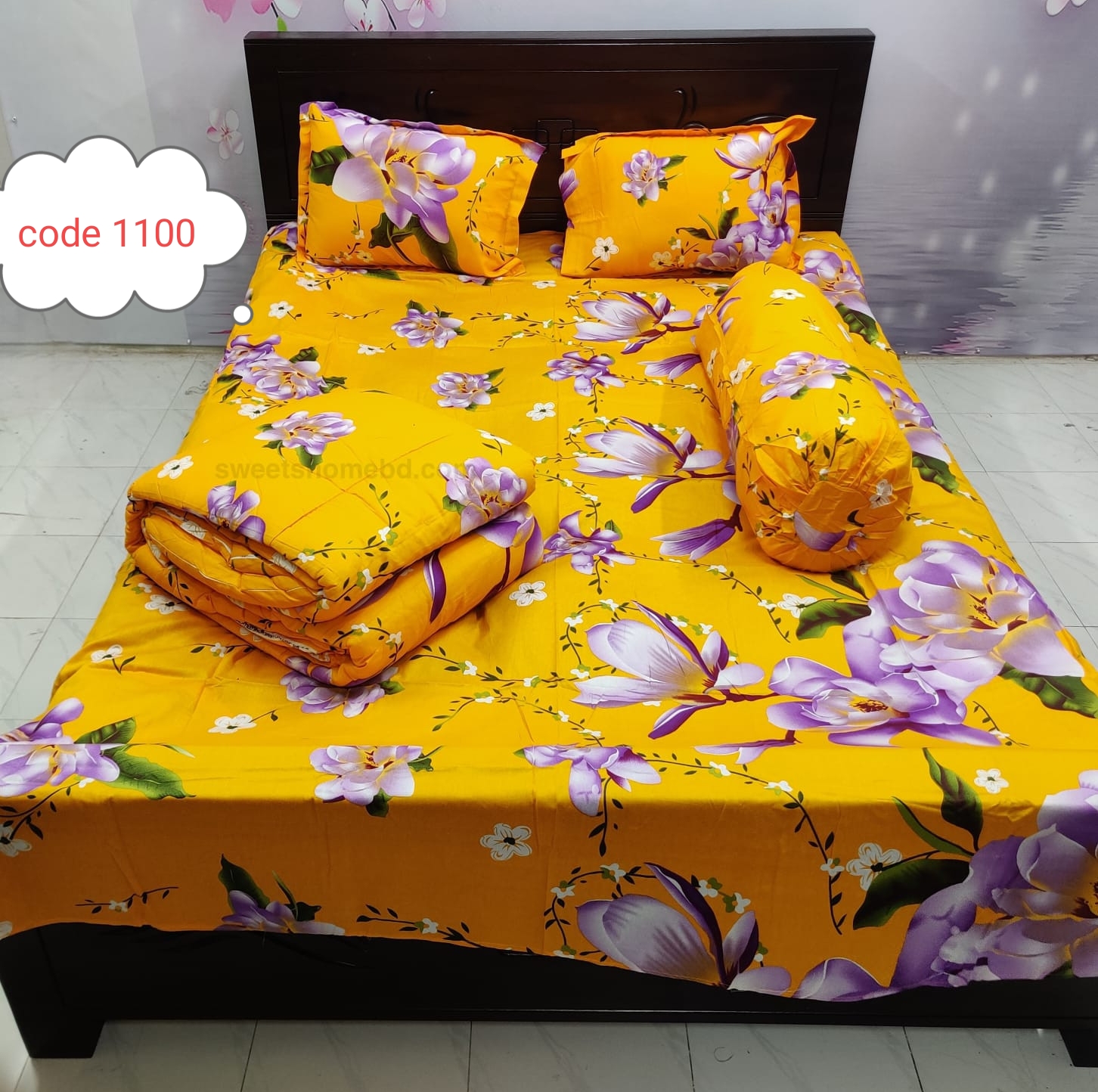 Premium quality 5 pcs comforter sets code 1100