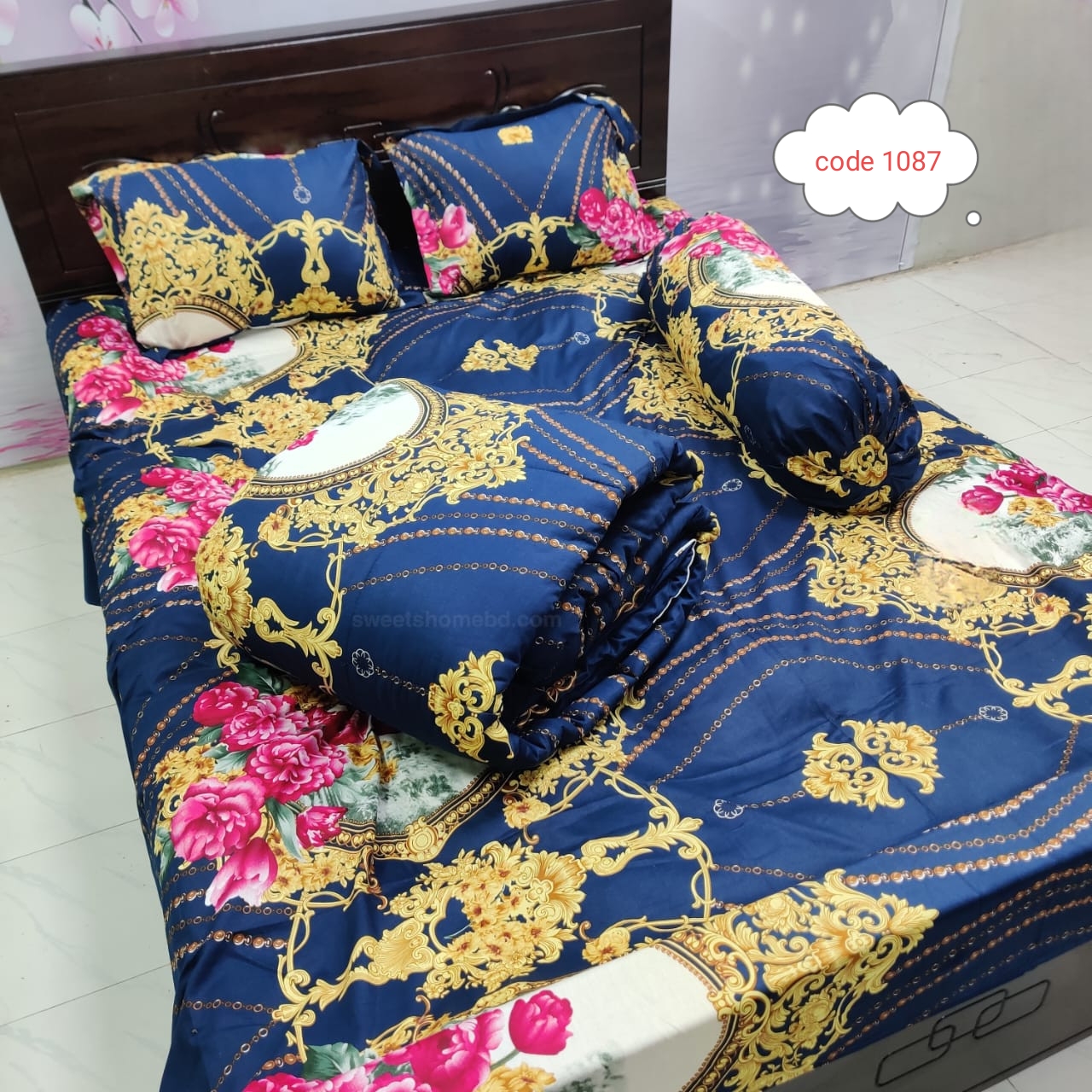 Premium quality 5 pcs comforter sets code 1087