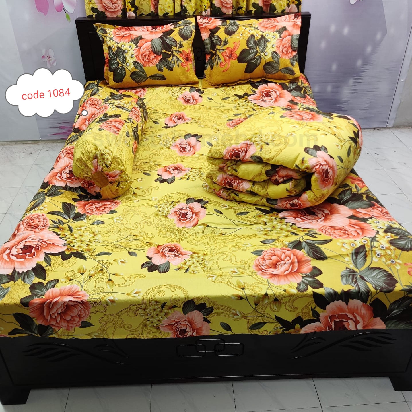 Premium quality 5 pcs comforter sets code 1084