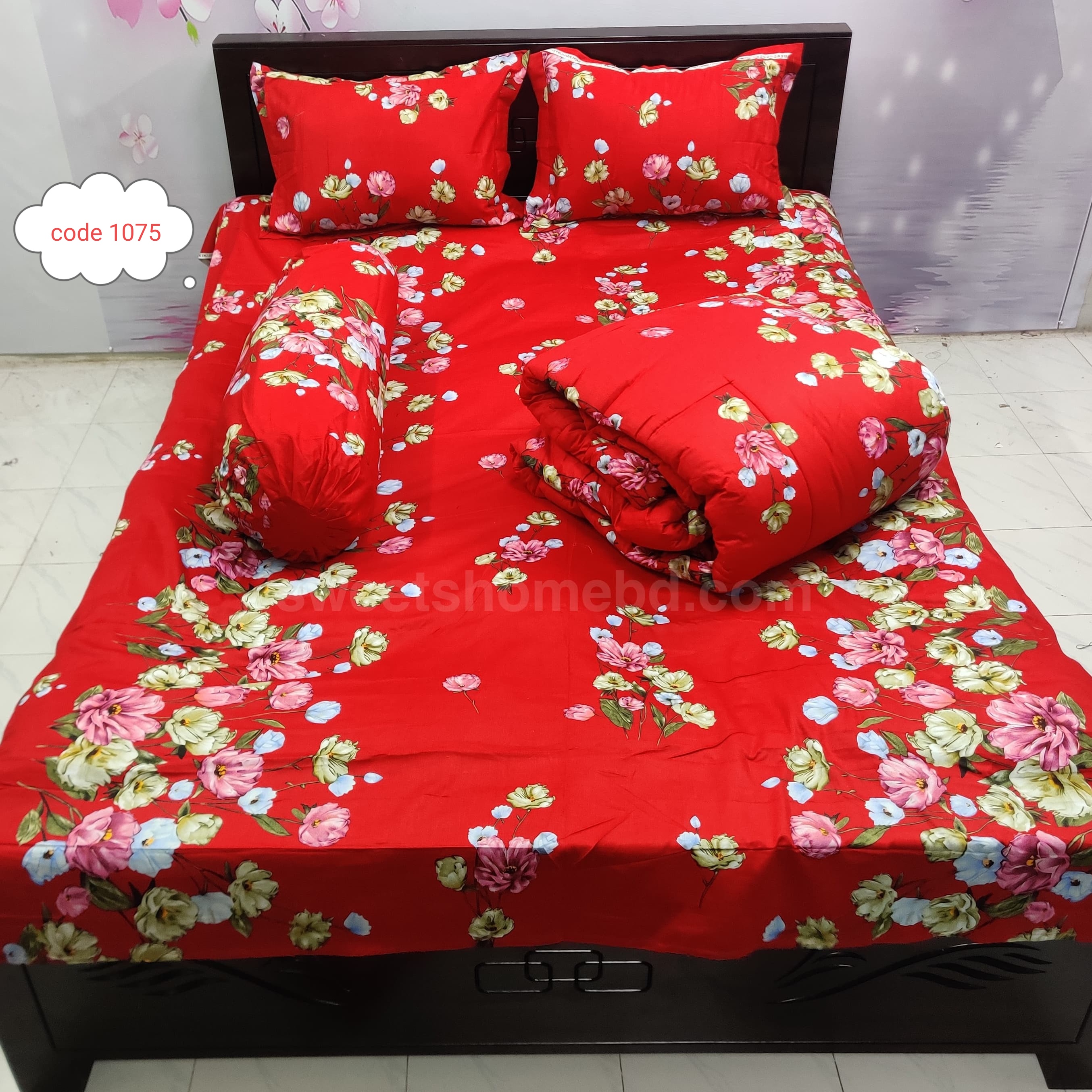 Premium quality 5 pcs comforter sets code 1075