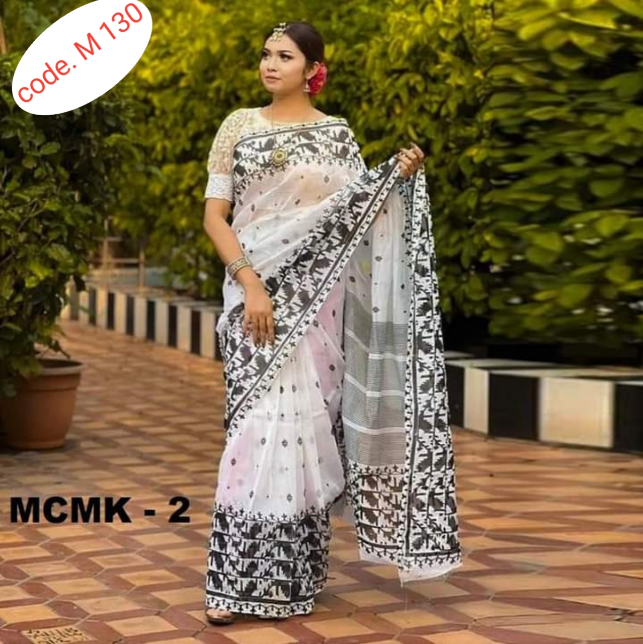 Soft Silk saree code M 130
