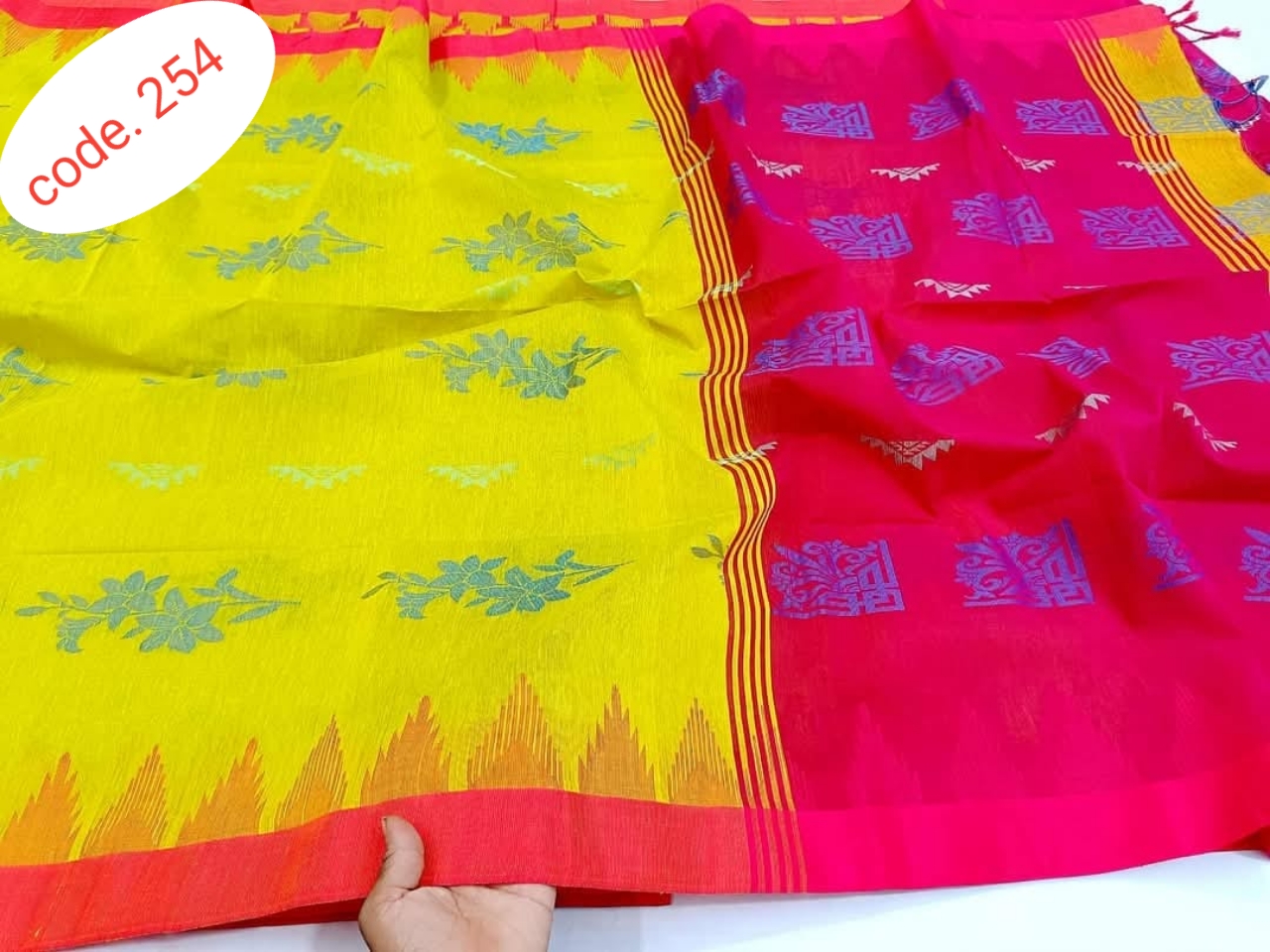 tangail slav jamdani saree code. 254