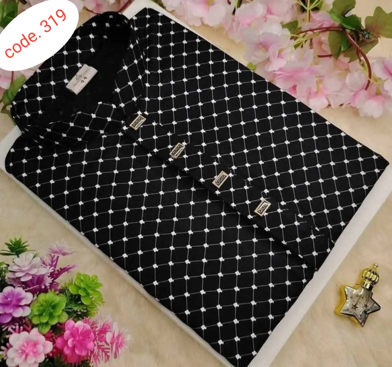 Soft cotton fabric panabi code. 319