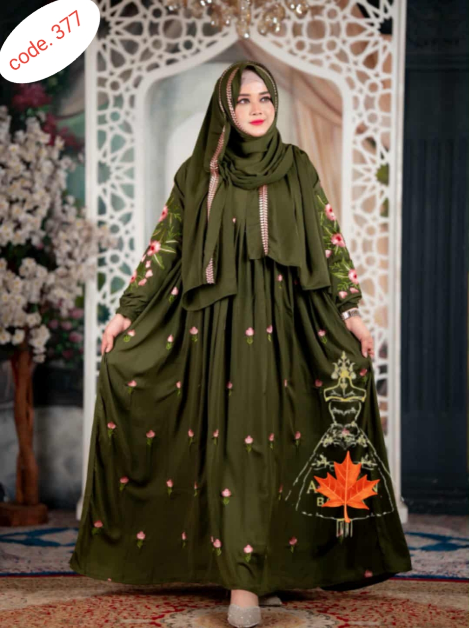 Arhala embroderi kochi borka code. 377