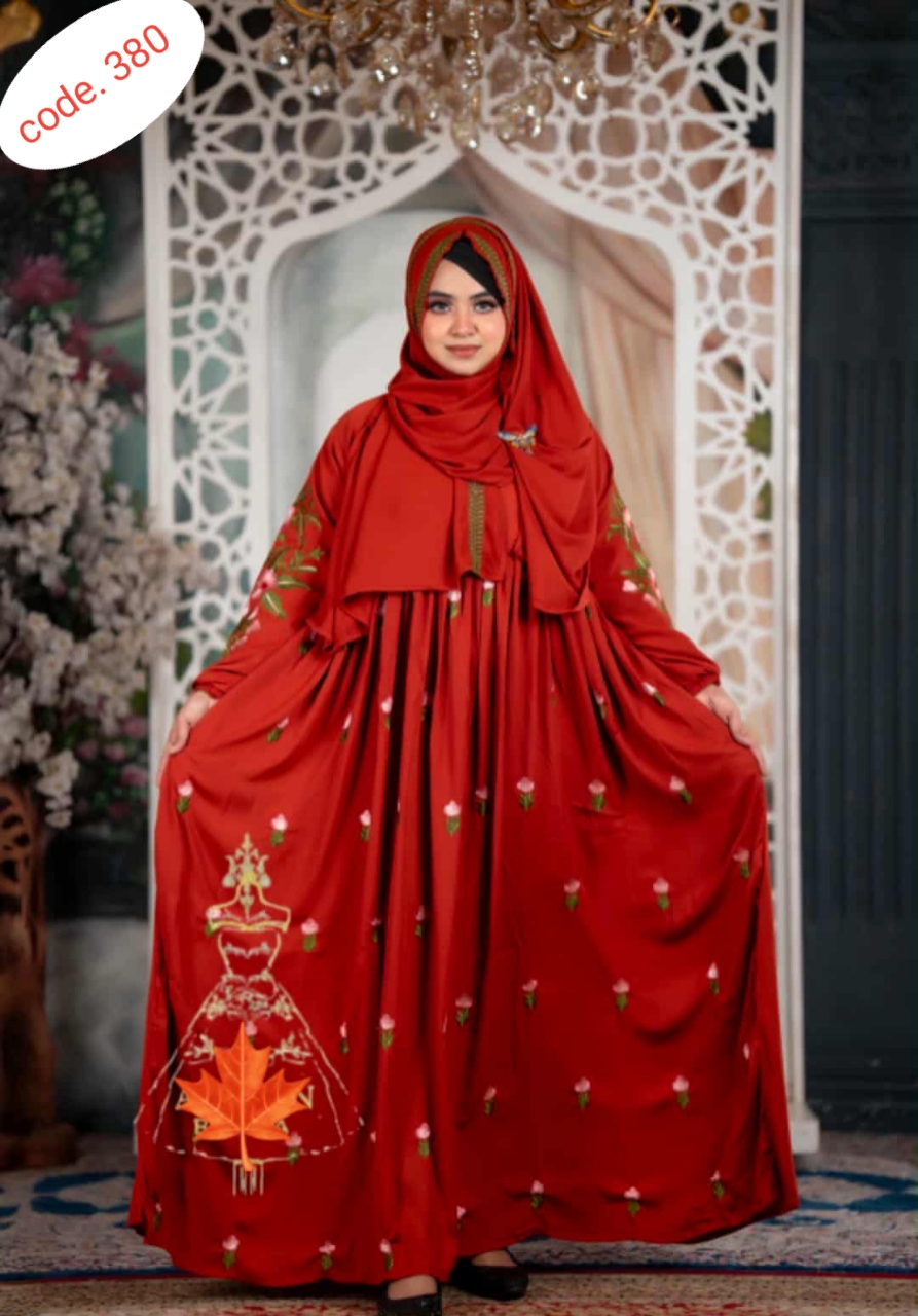 Arhala embroderi kochi borka code. 380