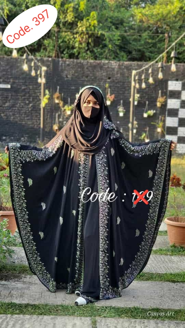 Orginal dubai cherry febric borka code. 397