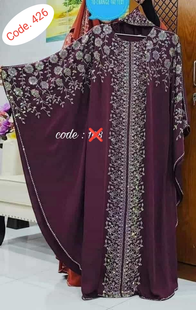 Orginal Dubai cherry febric borka code. 426