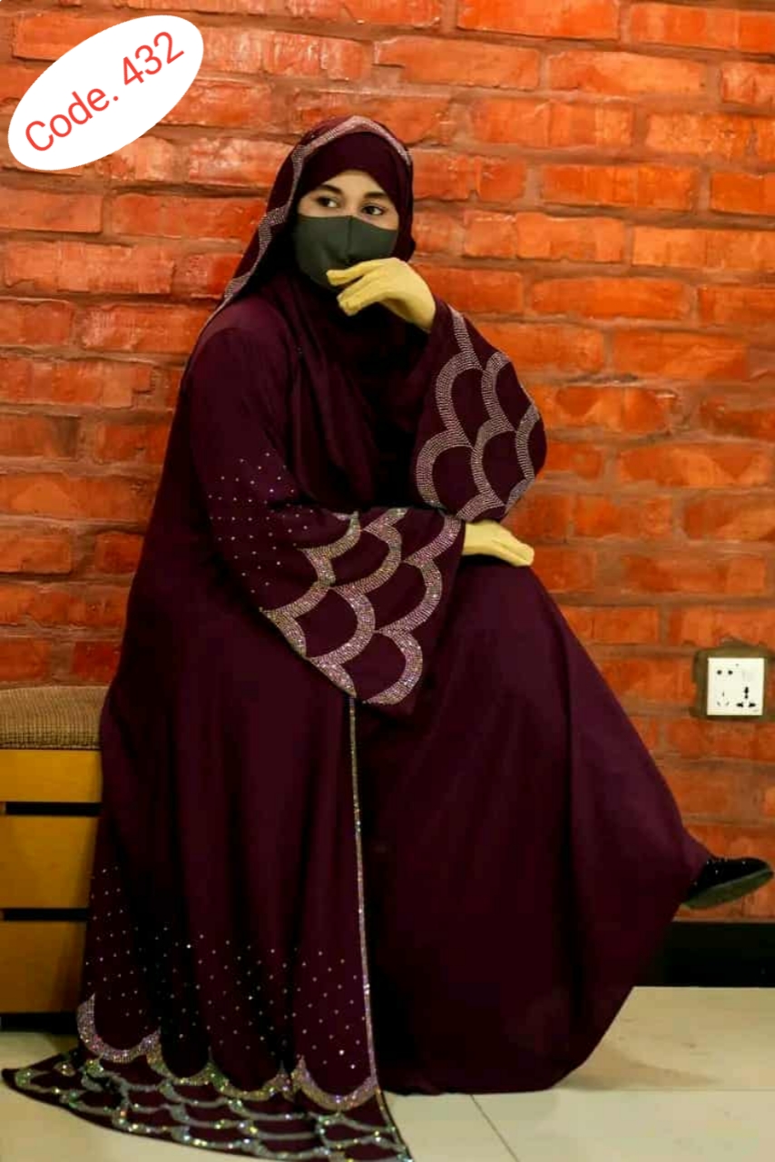 Orginal Dubai cherry febric borka code. 432