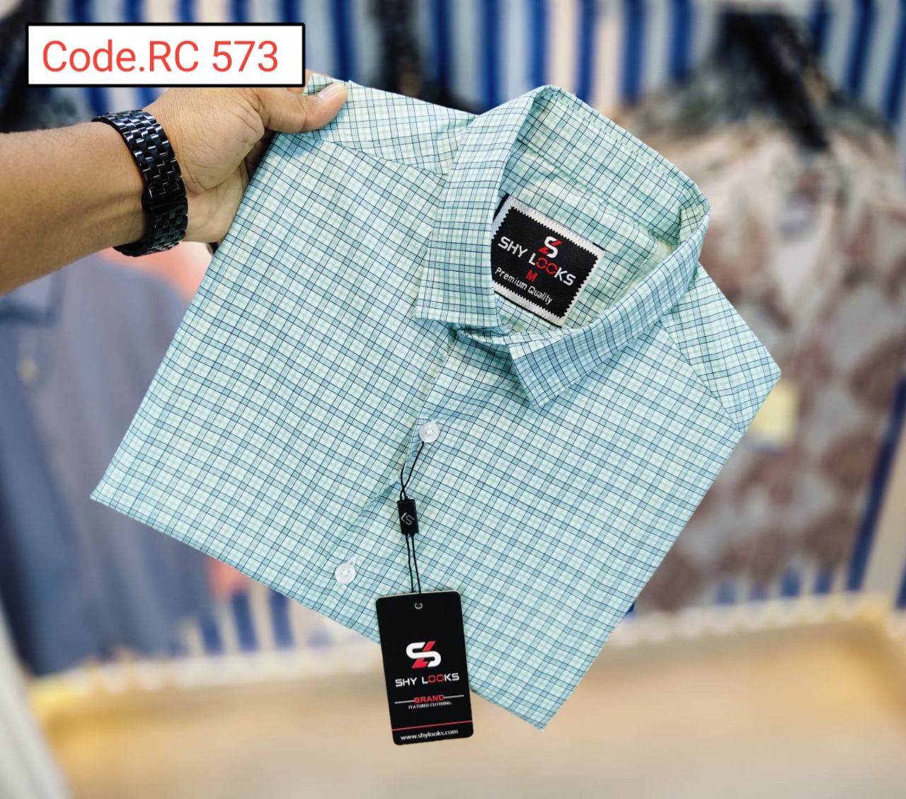 Cotton Check  full sleeve Shirt code.RC 573