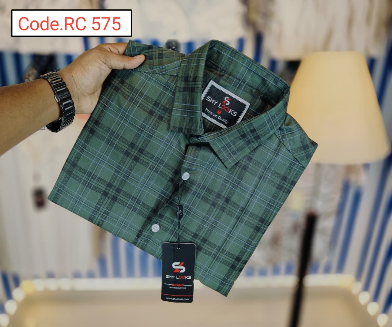 Cotton Check  full sleeve Shirt code.RC 575