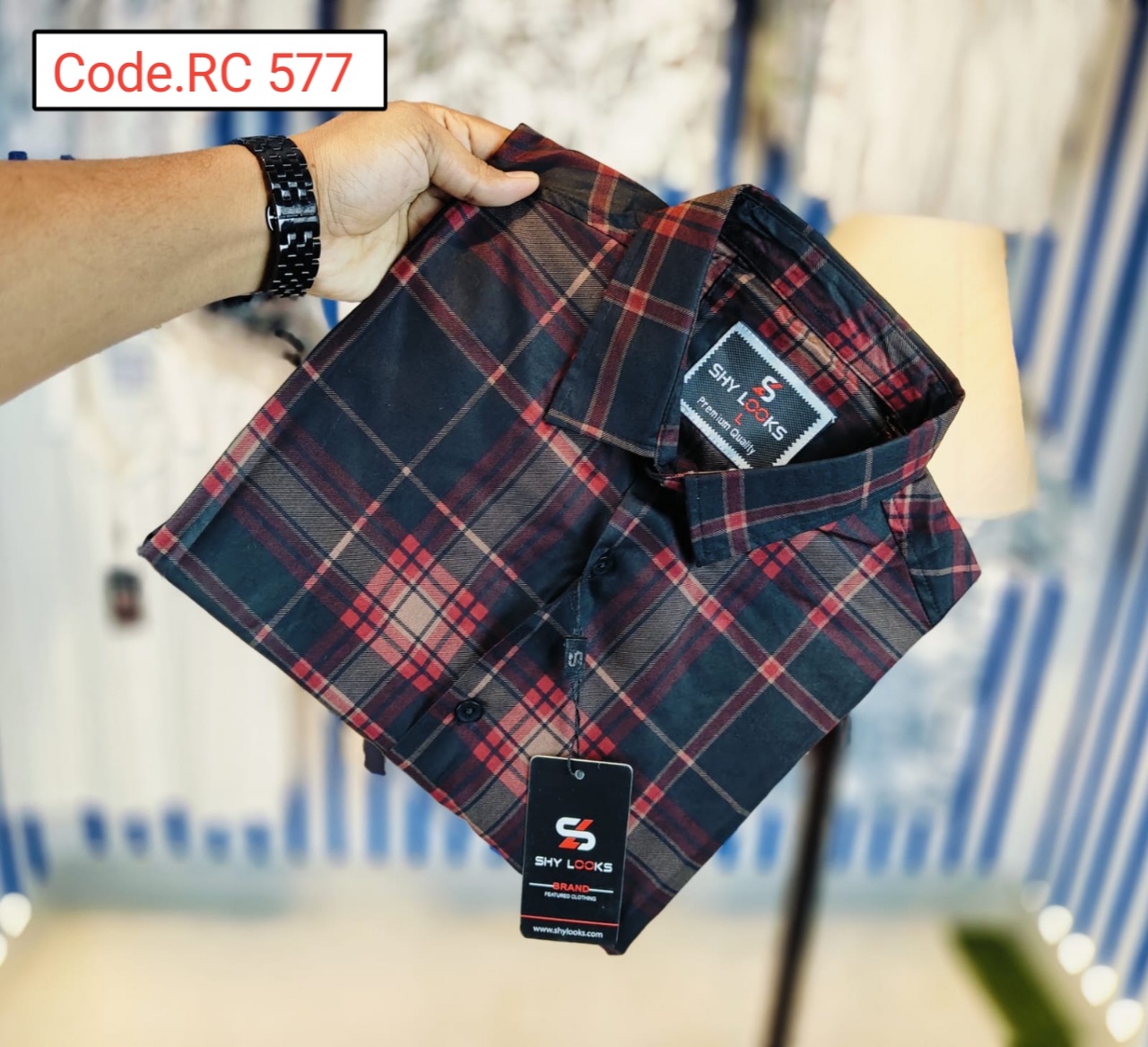 Cotton Check  full sleeve Shirt code.RC 577