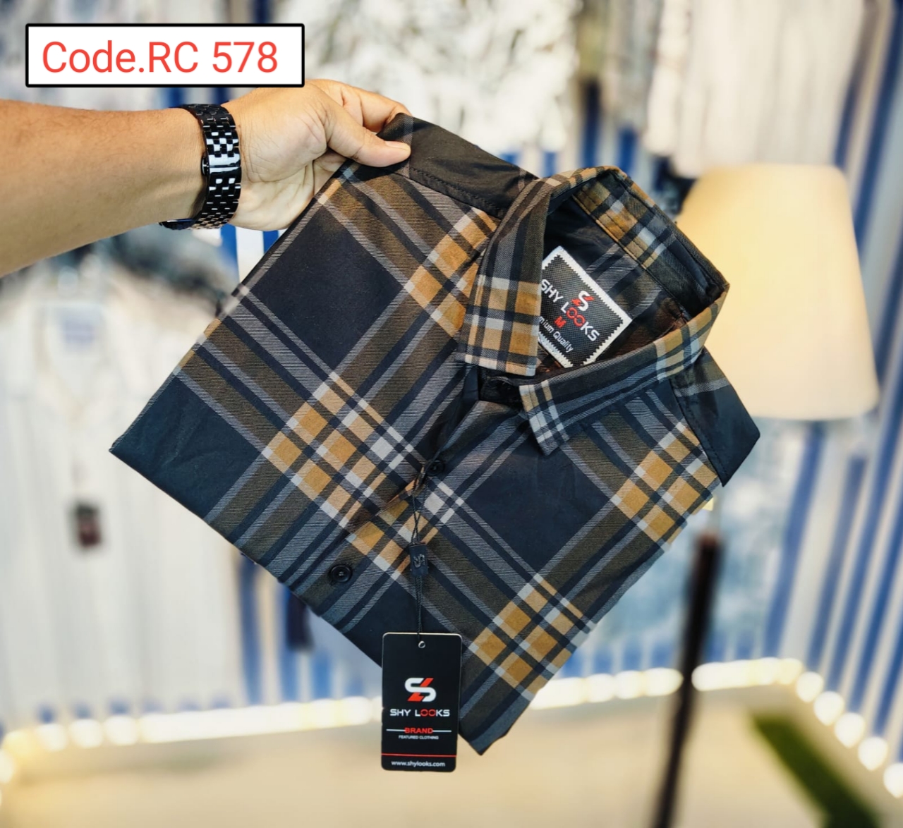 Cotton Check  full sleeve Shirt code.RC 578