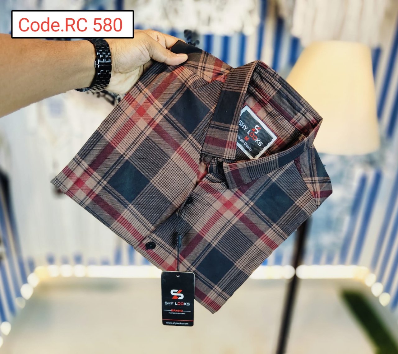 Cotton Check  full sleeve Shirt code.RC 580