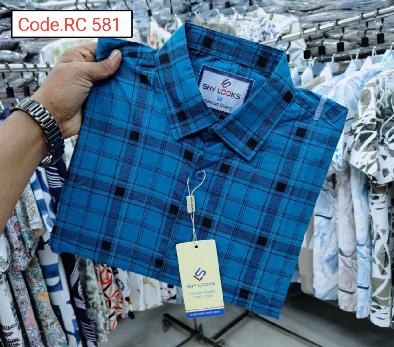 Cotton Check  full sleeve Shirt code.RC 581