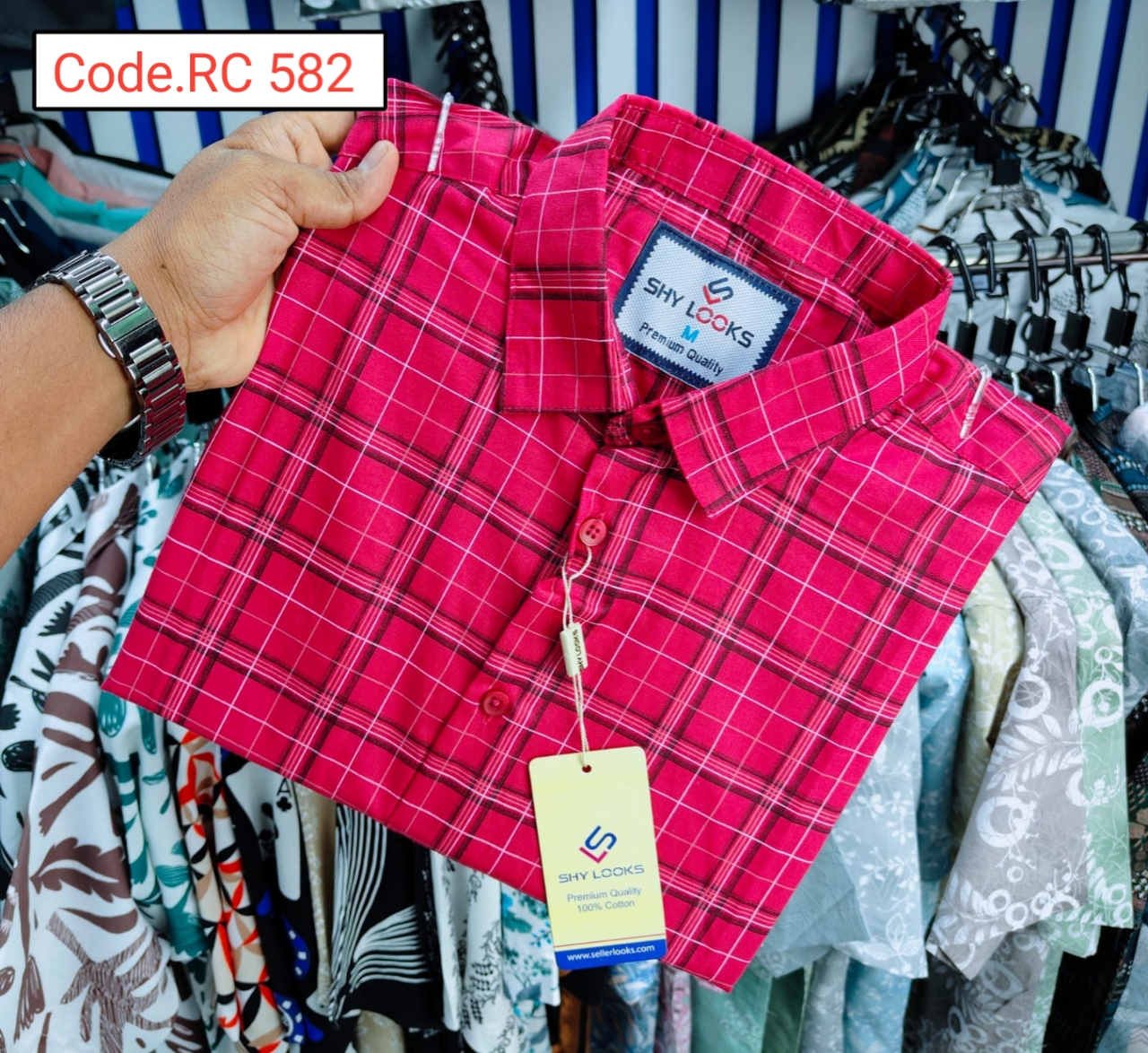Cotton Check  full sleeve Shirt code.RC 582