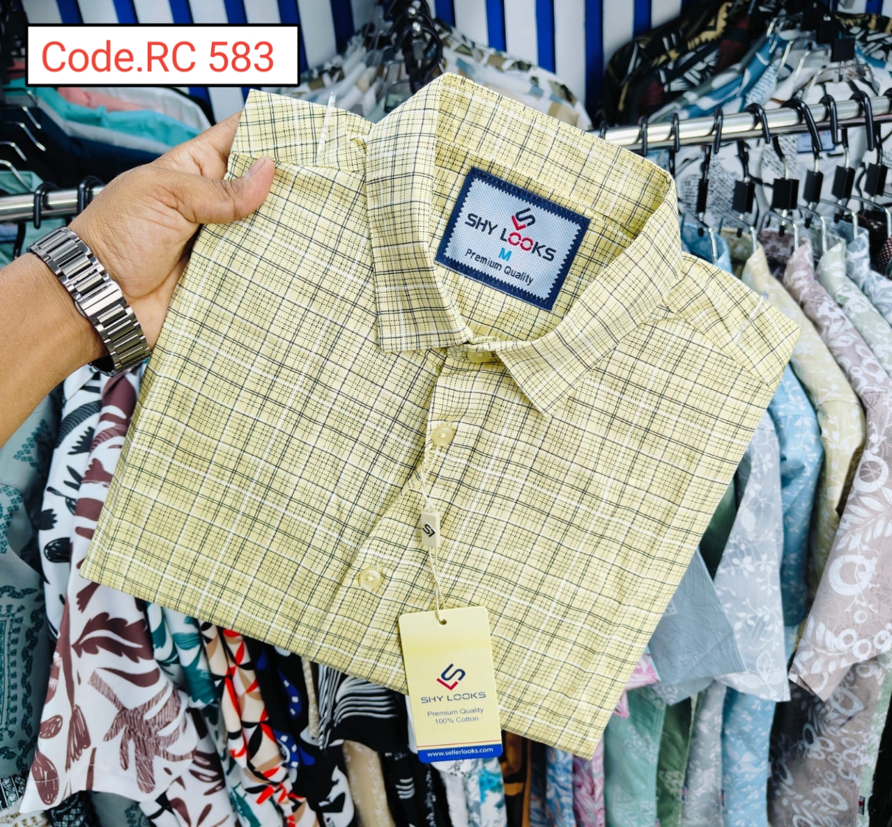 Cotton Check  full sleeve Shirt code.RC 583