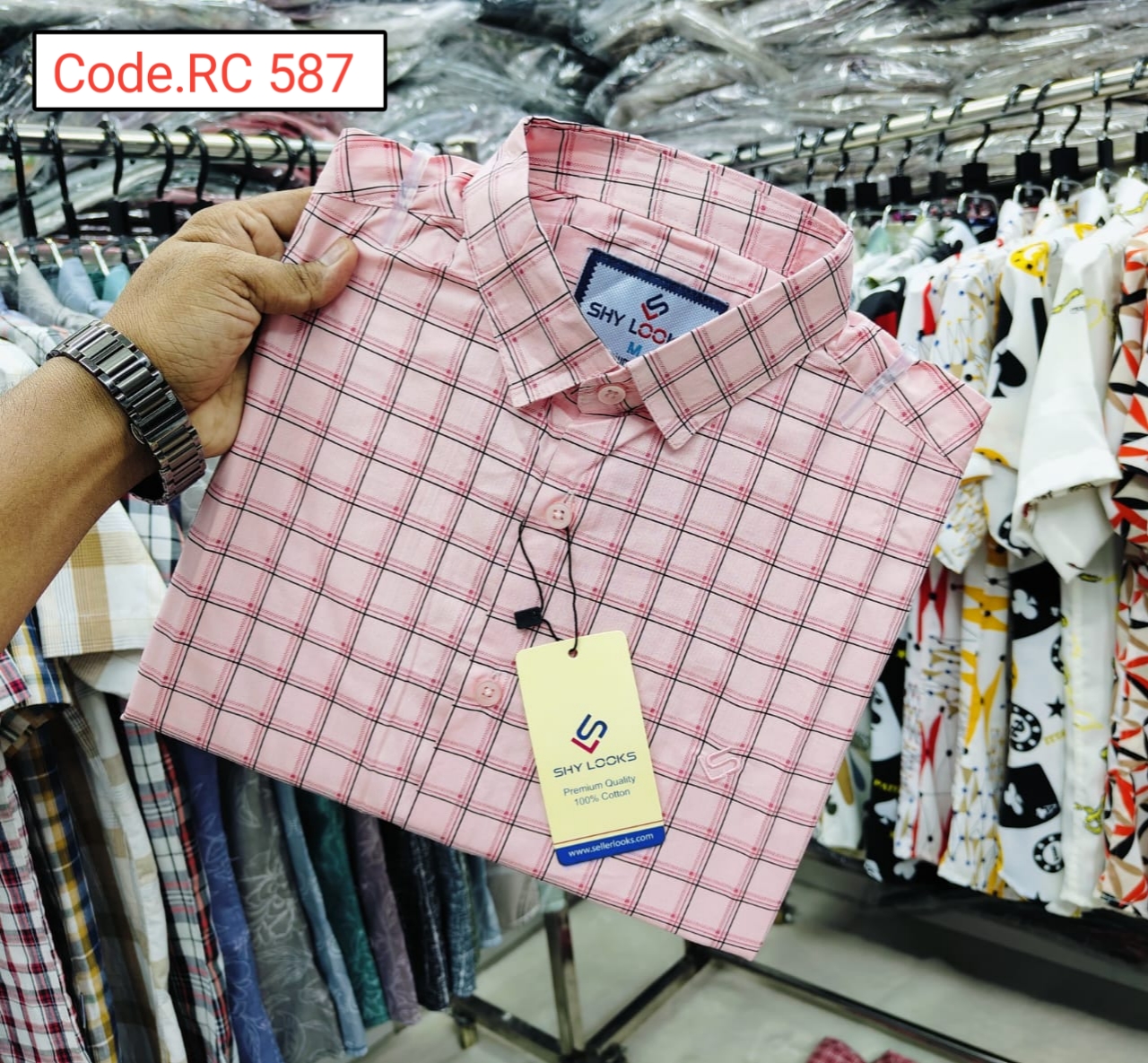 Cotton Check  full sleeve Shirt code.RC 587