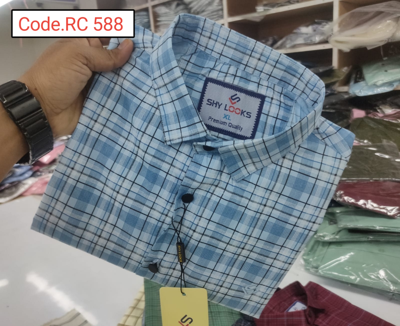 Cotton Check  full sleeve Shirt code.RC 588