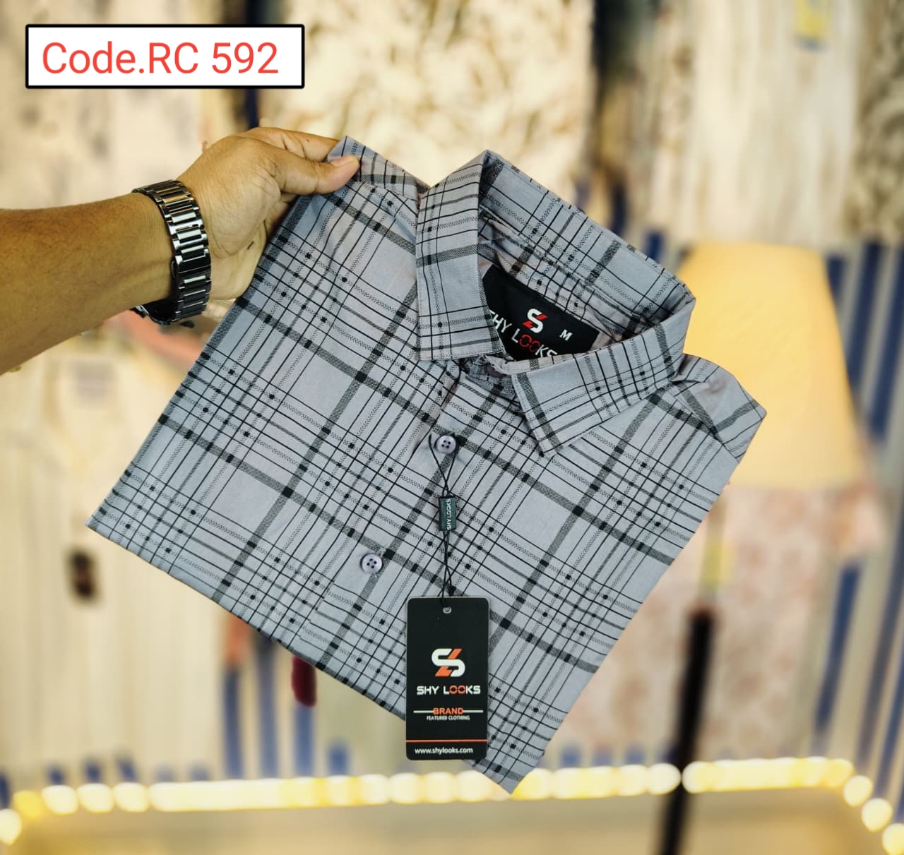 Cotton Check  full sleeve Shirt code.RC 592