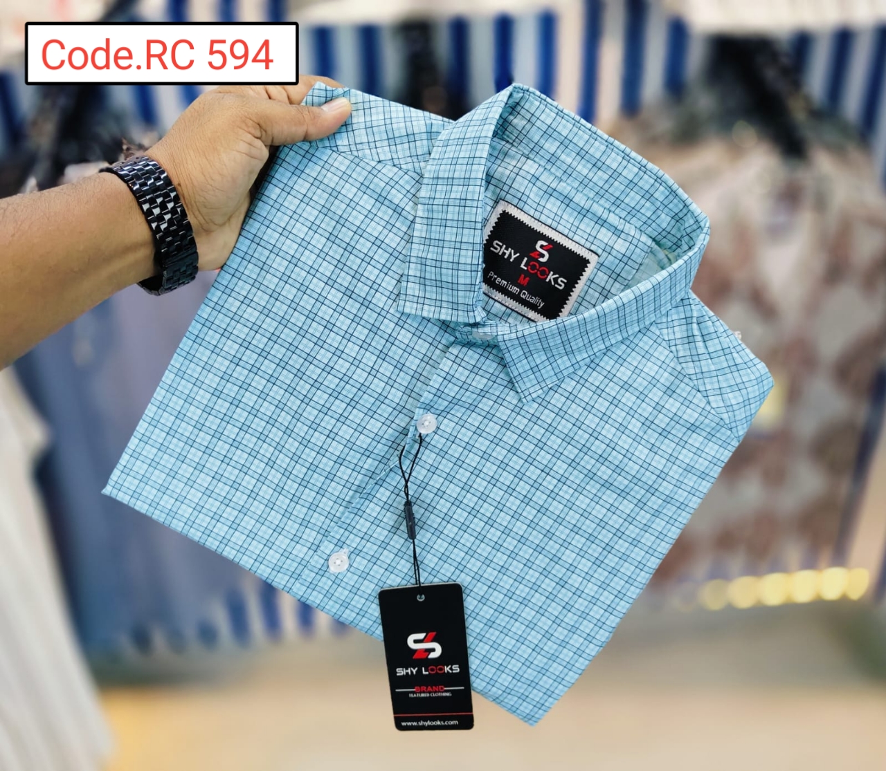 Cotton Check  full sleeve Shirt code.RC 594