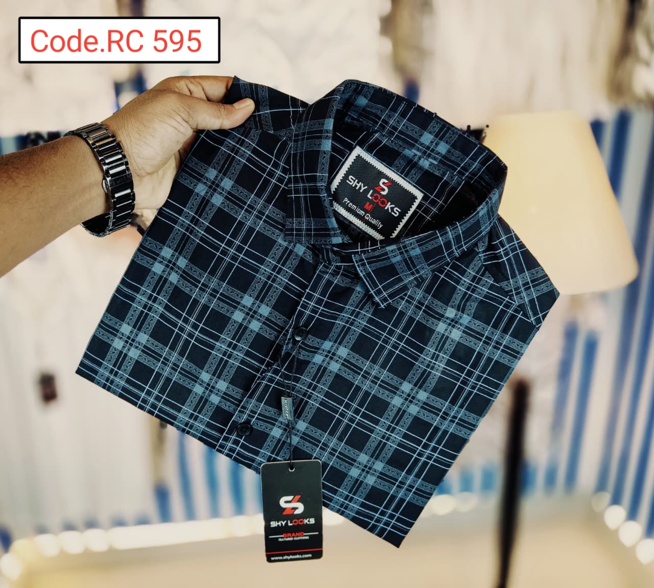 Cotton Check  full sleeve Shirt code.RC 595