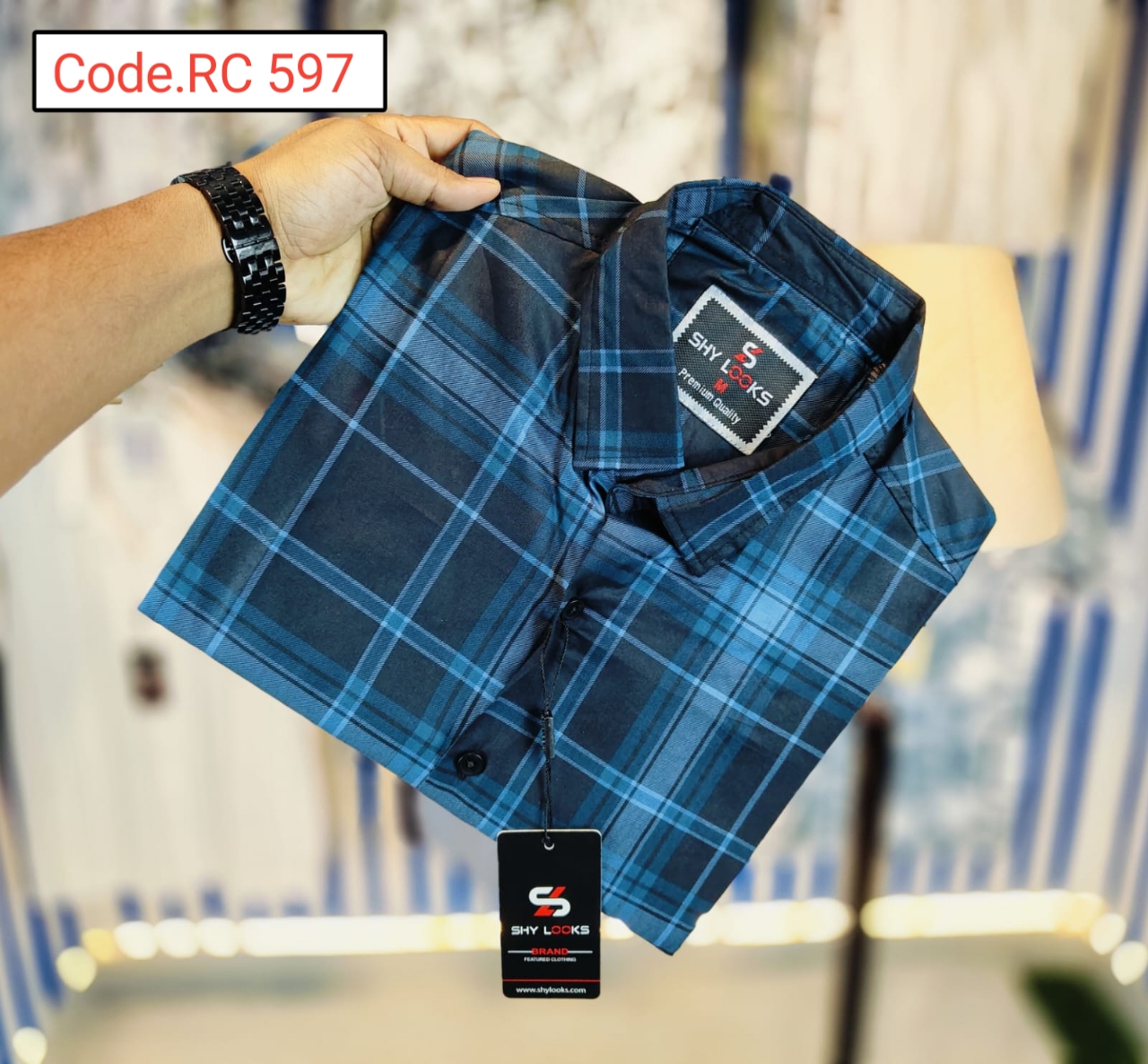 Cotton Check  full sleeve Shirt code.RC 597