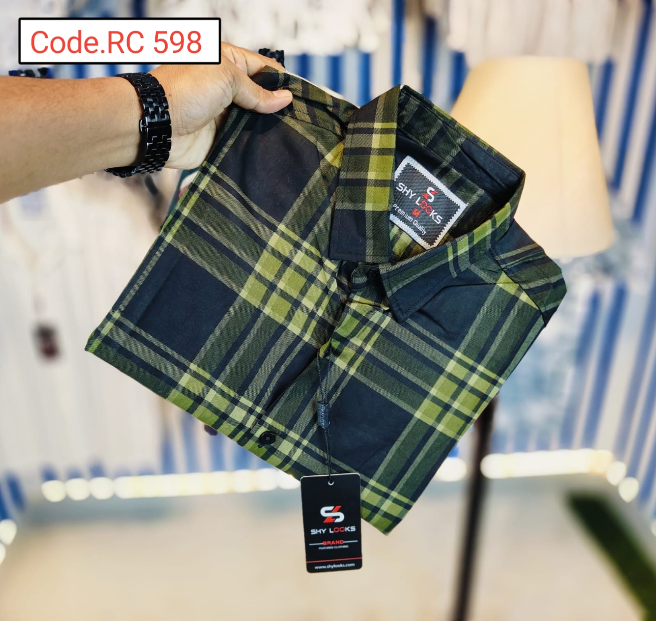 Cotton Check  full sleeve Shirt code.RC 598