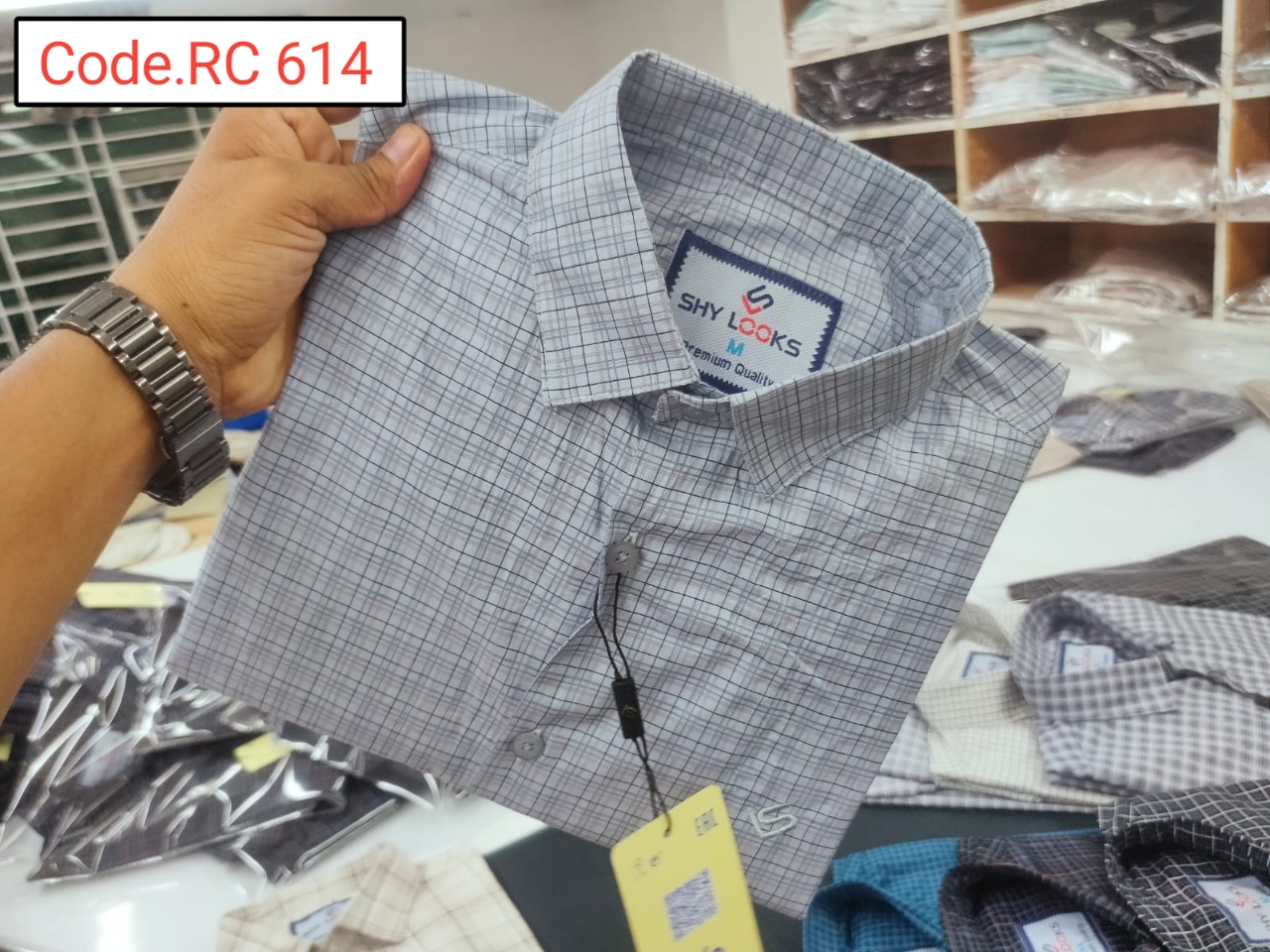 Cotton Check  full sleeve Shirt code.RC 614