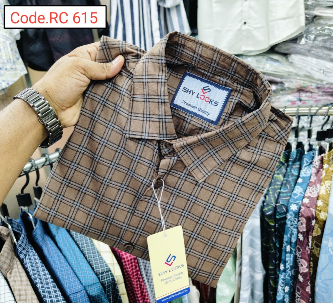 Cotton Check  full sleeve Shirt code.RC 615