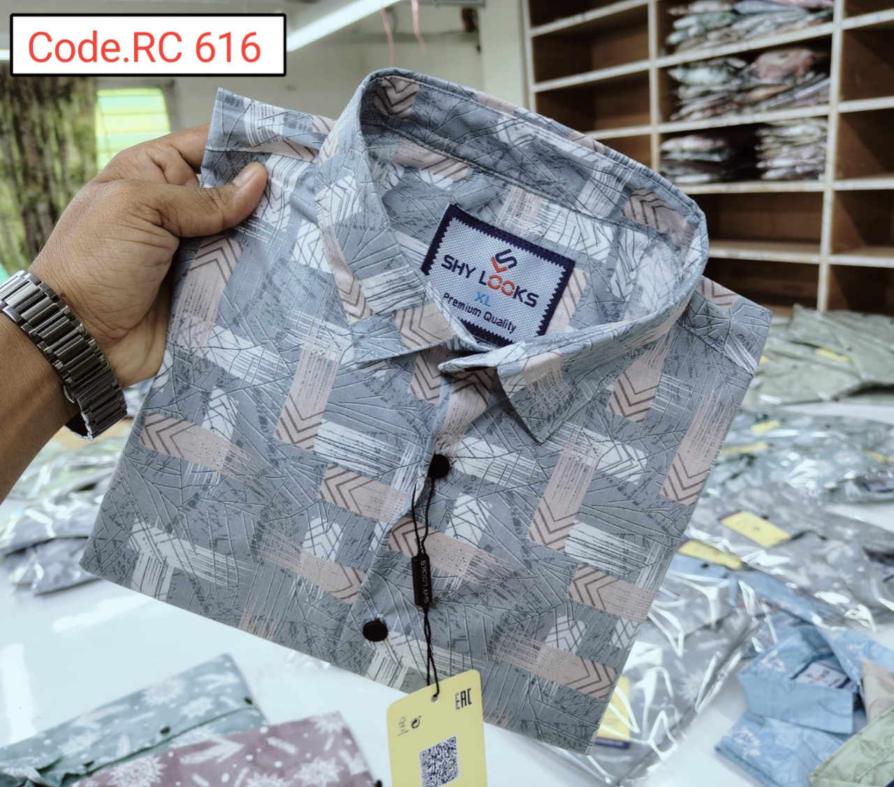 Cotton print full sleeve Shirt code.RC 616