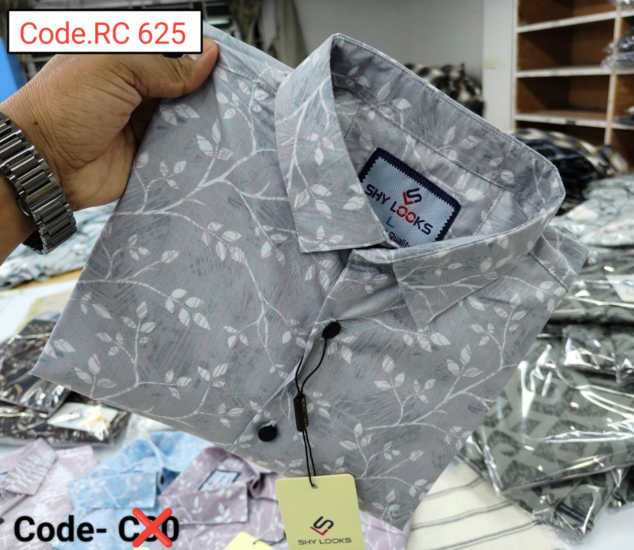 Cotton print full sleeve Shirt code.RC 625
