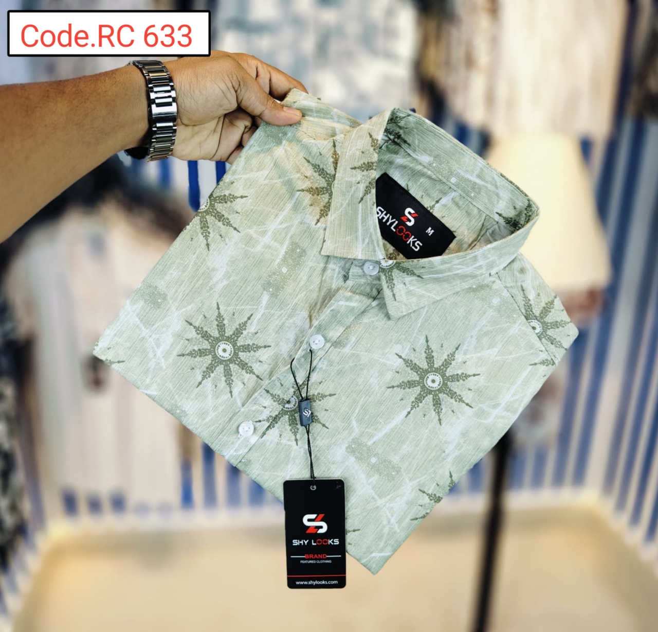 Cotton print full sleeve Shirt code.RC 633