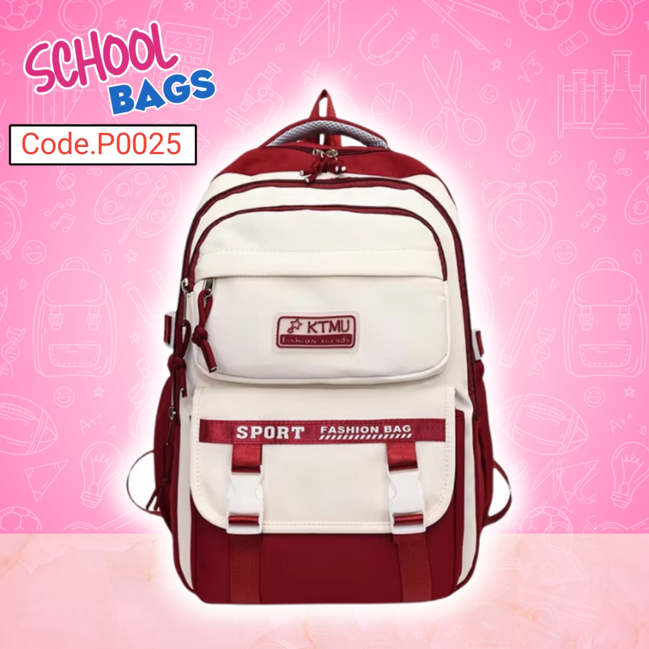 Academy Style School Bag School Backpack Code.P0025