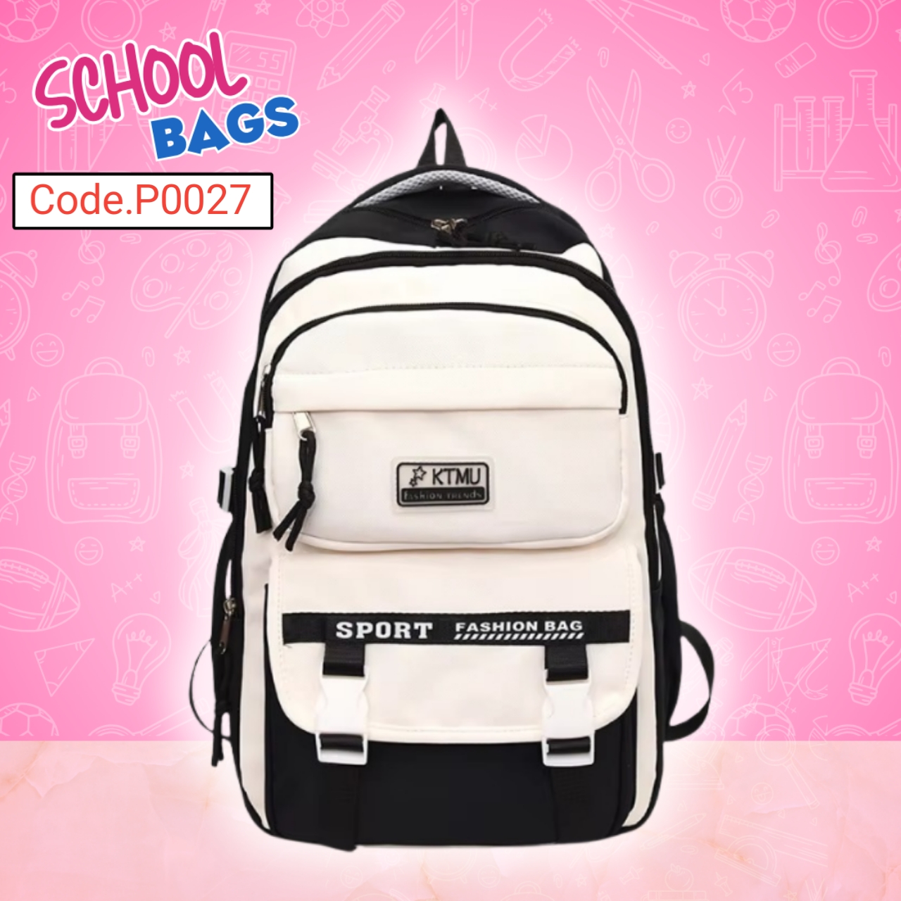 Academy Style School Bag School Backpack Code.P0027