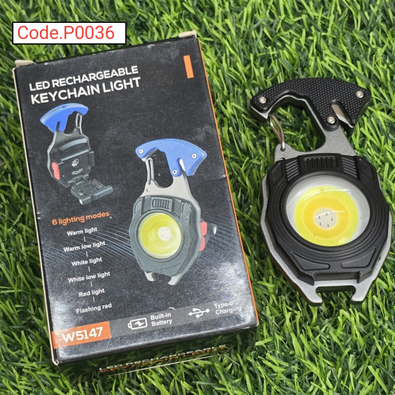 Rechargeable W5147 Keychain LED Light Code.P0036