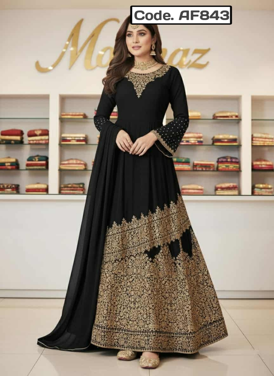 Redimed Embrodery Jorjet Party dress .Code. AF843