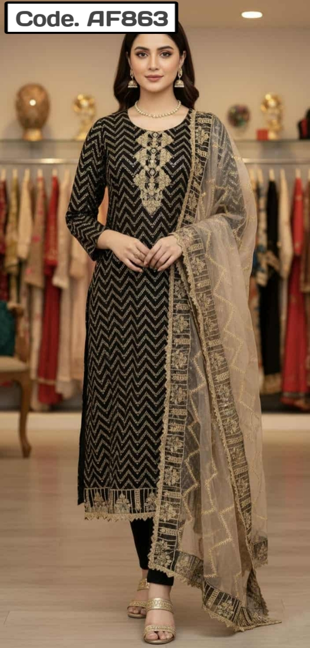 Febric Ac kotton kapor embrodery O 0ll ovar print Code. AF 863